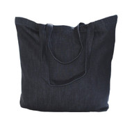 Wholesale 20"x16"x5" dark denim tote bag