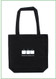 15"x15x4" canvas tote bag with one color screen print