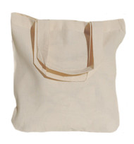 11"x11"x2" Natural Cotton Tote Bag