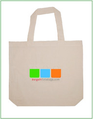 18"x16"x4" Natural Cotton Tote Bag with Full Color Imprint, 100% cotton. Customize it, personalize it, promote it, resell it, with your photo, logo, artwork.