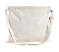 13"x15" Natural cotton twill messenger bag