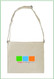 13"x15" Natural Twill Messenger with Full Color Imprint