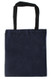 14"x16" Navy Cotton Tote Bag with Black Handles