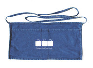 10"x18" Washed Denim Waist Apron with One Color Screen Print