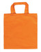 13"x13" cotton color tote bags - Orange