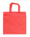 13"x13" cotton color tote bags - Red