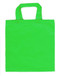 13"x13" cotton color tote bags - Lime