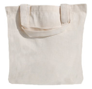 Wholesale 13"x13"x3" Natural Cotton Twill Tote Bag