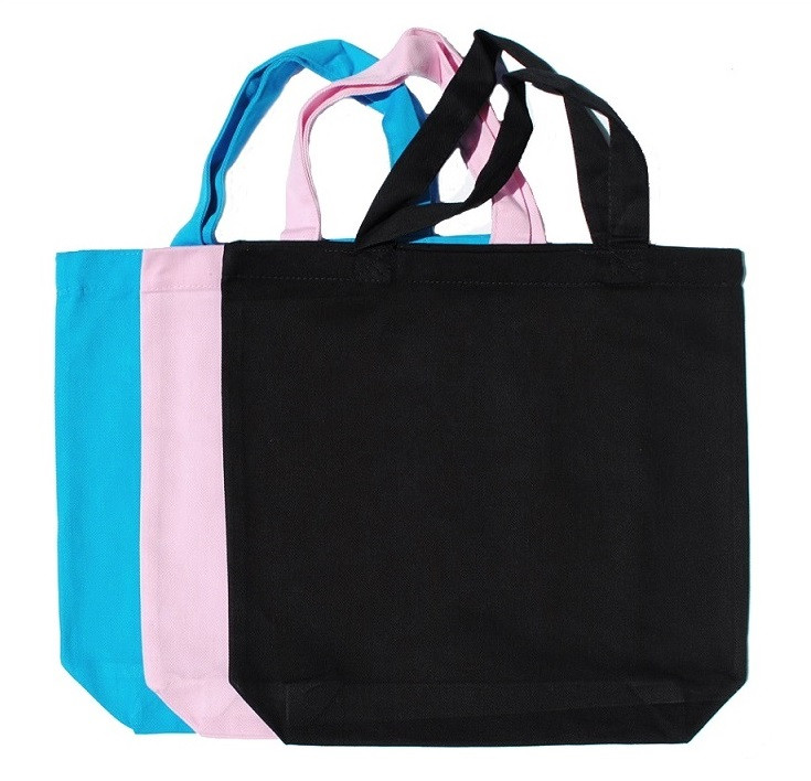 13&quot;x13&quot;x3&quot; Color Cotton Twill Tote Bags - $1.69