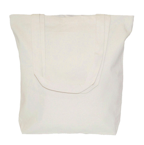 Wholesale 15"x15"x4" Natural Cotton Canvas Tote Bag