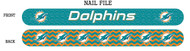 Miami Dolphins Nail File