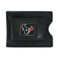 Houston Texans Leather Money Clip and Card Case