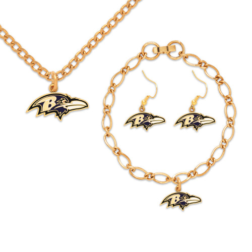 Baltimore Ravens Jewelry Gift Set