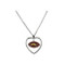 San Diego Chargers Mini Football Heart Necklace