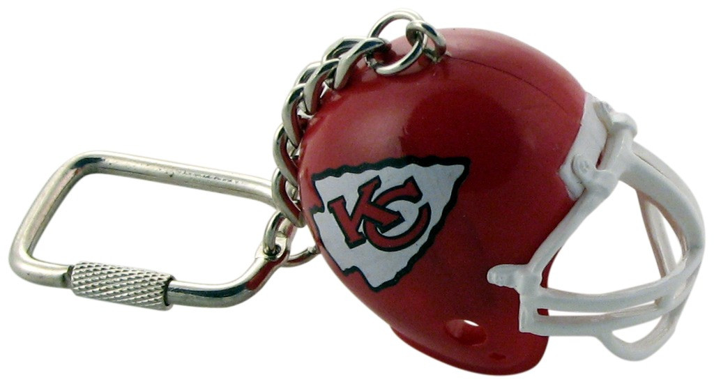 Kansas City Chiefs Helmet Keychain Sunset Key Chains
