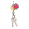 Finders Keep Hers Heart & Lace Key Finder with Lip Balm Keychain