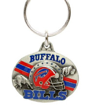 Buffalo Bills Oval Pewter Keychain