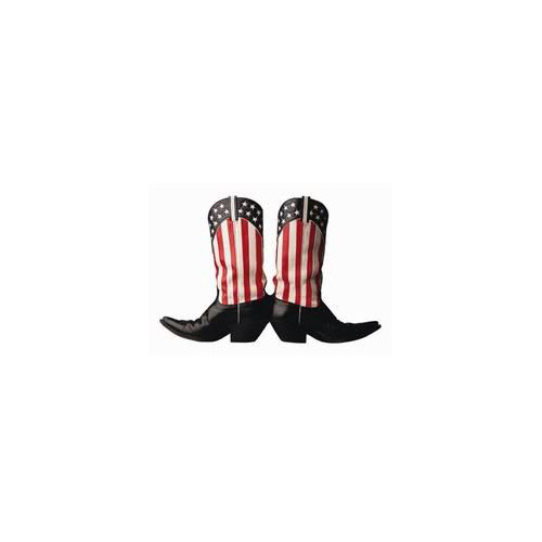 Star Spangled Boots Die-Cut Photographic Magnet