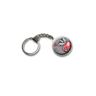 University Of Wisconsin Double Domed Keychain