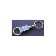 Tennessee Titans Gold Tone Valet Keychain