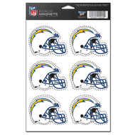 San Diego Chargers 6-Pack Magnet Set