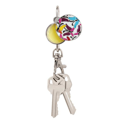Finders Keep Hers Flutterbies Key Finder with Lip Balm Keychain