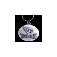 Tennessee Titans Pewter Oval Keychain