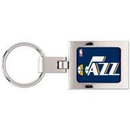 Utah Jazz Domed Metal Key Chain
