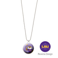 Louisiana State LSU Double Dome Necklace
