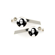 Mona Lisa Safety Whistle Keychain