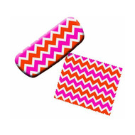 Chevron Eyeglass Case and Cleaner