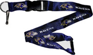 Baltimore Ravens Purple Lanyard Keychain