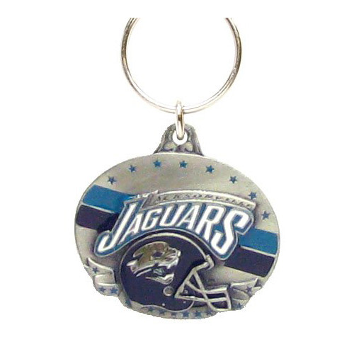 Jacksonville Jaguars Oval Pewter Keychain