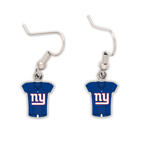 New York Giants Jersey Earrings