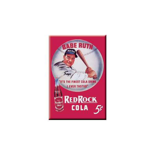 Babe Ruth Red Rock Cola Refrigerator Magnet