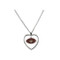 New Orleans Saints Mini Football Heart Necklace