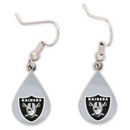 Oakland Raiders Tear Drop Earrings