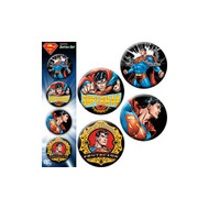 DC Comics Superman Action Four 4 Piece Button Set