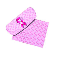 Breast Cancer Pink Ribbon Eyeglass Case and Cleaner