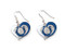 Indianapolis Colts Swirl Heart Earrings