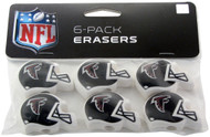 Atlanta Falcons Erasers - Pack of Six (6)