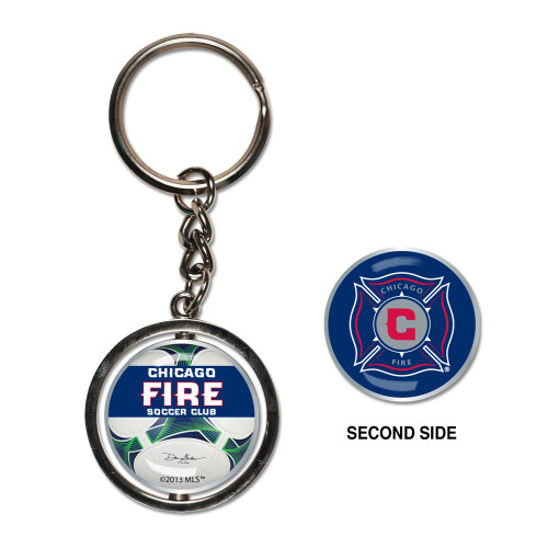 Chicago Fire Logo Spinner Keychain (WC)