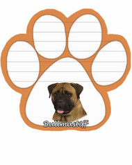 Bullmastiff Dog Paw Magnetic Note Pad