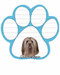Lhasa Apso Dog Paw Magnetic Note Pad