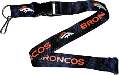 Denver Broncos Lanyard Keychain