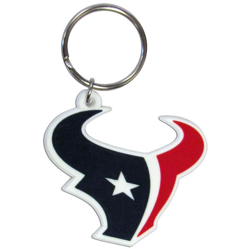 Houston Texans Laser Cut Rubber Keychain