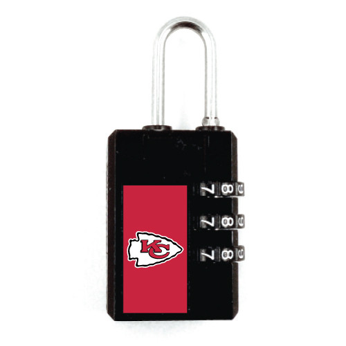 Kansas City Chiefs Luggage Security Lock TSA Approved