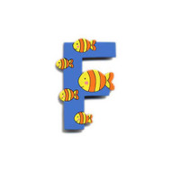 Wooden Fish Letter F Magnet by The Toy Workshop