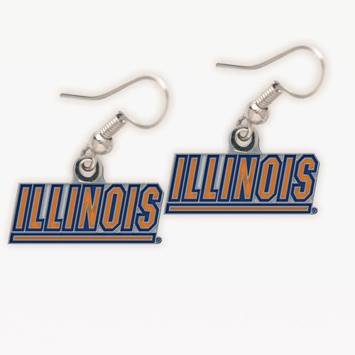 University Of Illinois Dangle Earrings