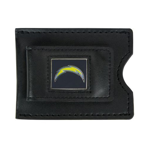 San Diego Chargers Leather Money Clip and Card Case